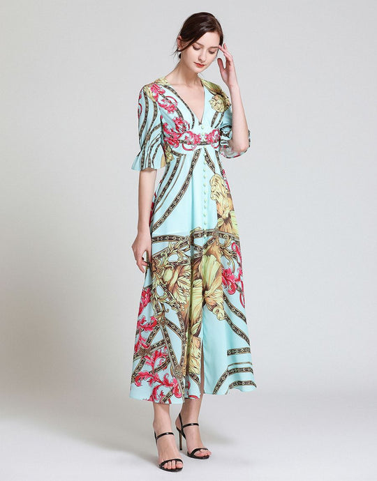 “Hear Me Roar!” Bohemian Maxi Dress