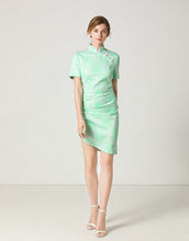 Load image into Gallery viewer, Mint Gathered Mini Dress