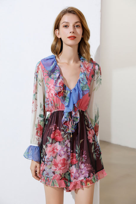 The Floral Clash mix and match romper suit