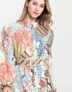 Pick and Mix print Mini Dress