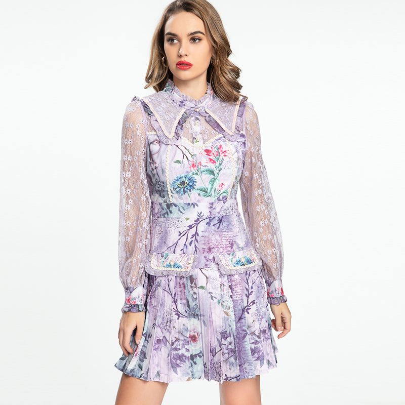 light lilac with flower dress