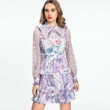 Load image into Gallery viewer, light lilac with flower dress