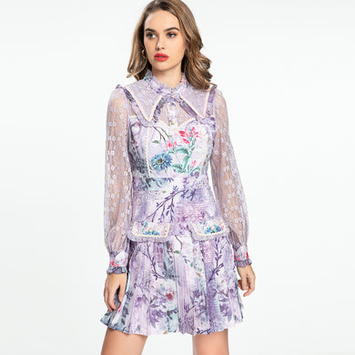 light lilac with flower dress