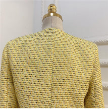 Load image into Gallery viewer, Lemon Yellow Tweed 3 Piece Set