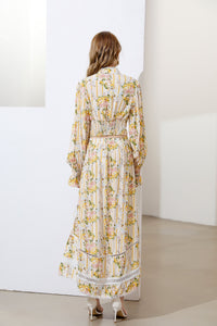 'Fruit Salad' Floral striped Top & Skirt