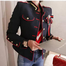 Load image into Gallery viewer, Navy Military Jacket
