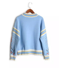 Load image into Gallery viewer, Crown of Love sky blue jumper
