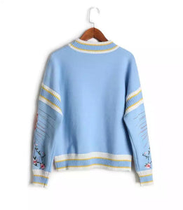 Crown of Love sky blue jumper