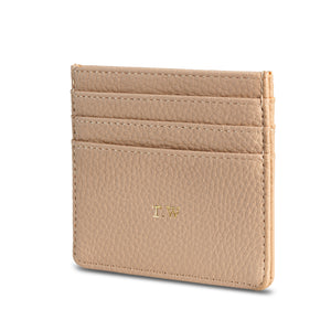 Taupe Vegan Leather Card HolderTHREESIXFIVE