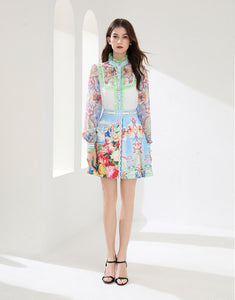 *NEW Humming bird and flowers two piece set