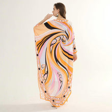 Load image into Gallery viewer, Tangerine Swirl Maxi dress