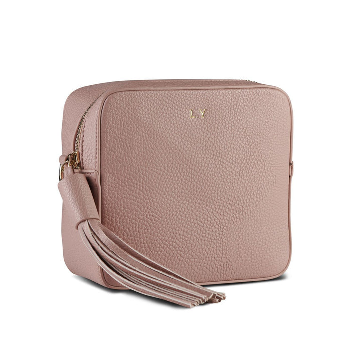 Blush Pink Vegan Leather Cross Body Bag  THREESIXFIVE