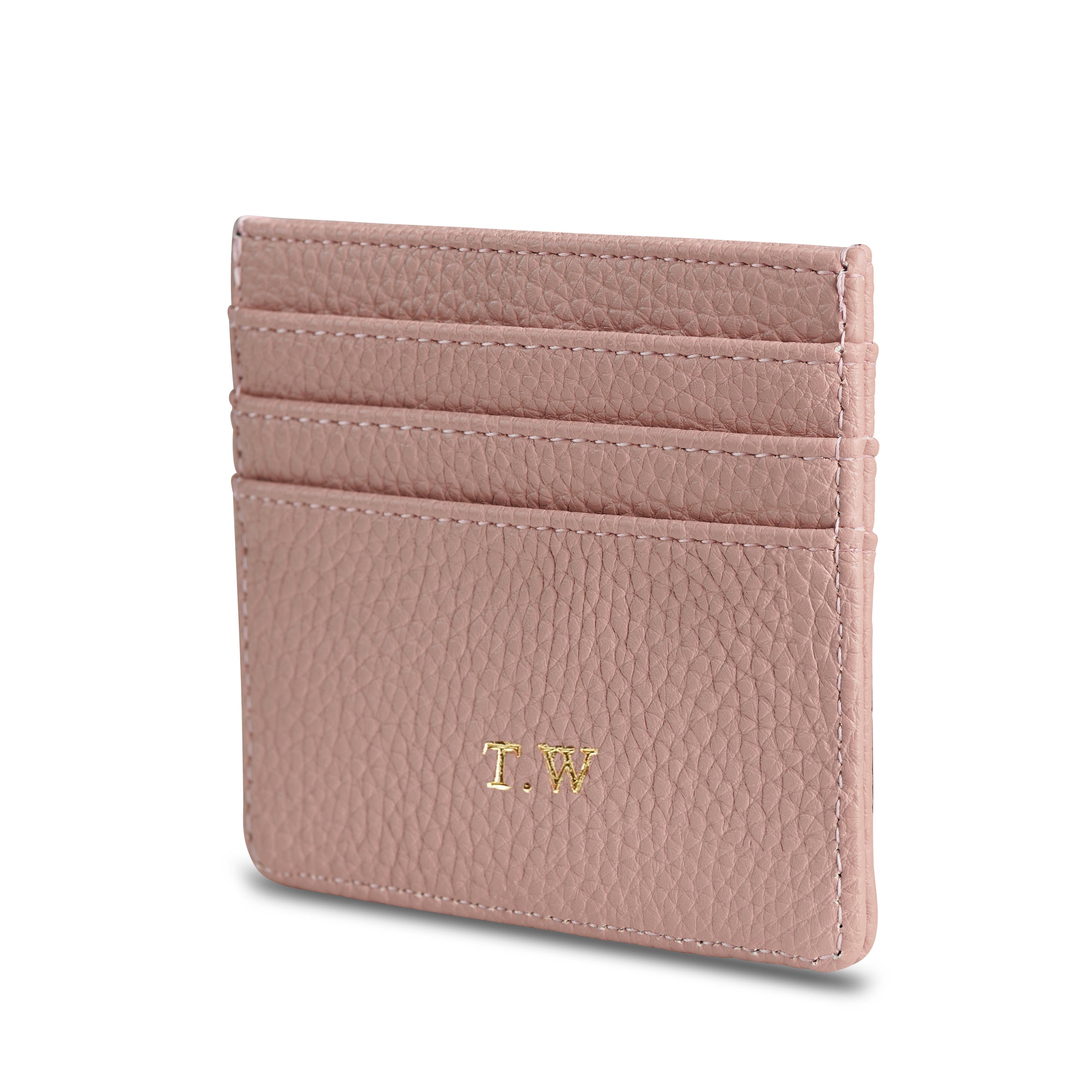 Blush Pink Vegan Leather Card Holder THREESIXFIVE
