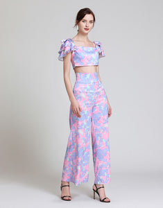 Pastel print two piece set Sample sale
