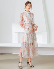 Load image into Gallery viewer, Gelato pastel floral midi dress