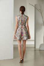 Load image into Gallery viewer, The Ornate bauble sleeveless skater dress
