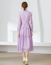 Load image into Gallery viewer, lavendar lace dress  sample sale