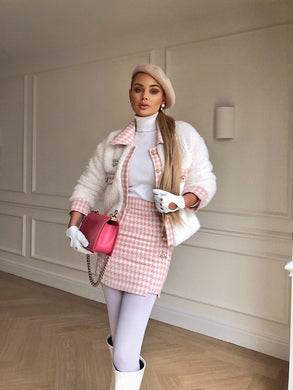 The Fluffy pink dogtooth set