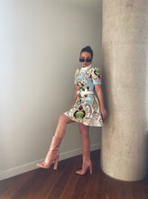 Load image into Gallery viewer, Sun and star emblem skater dress