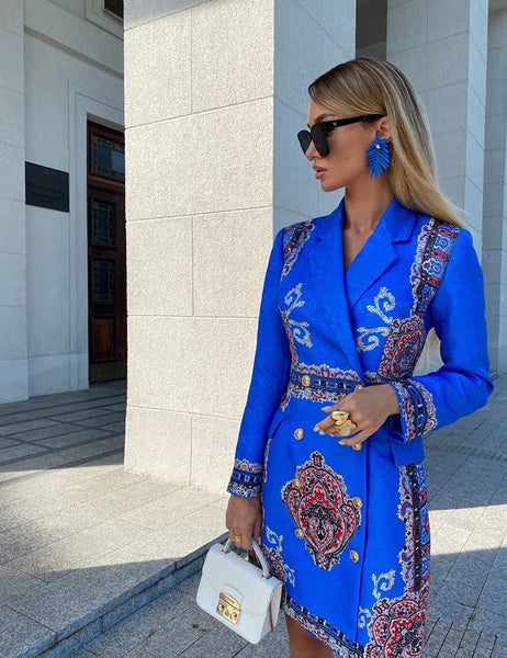 Comino couture blue dress sale