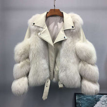 Load image into Gallery viewer, New Pu Leather Faux Fur Jacket *WAS £145*