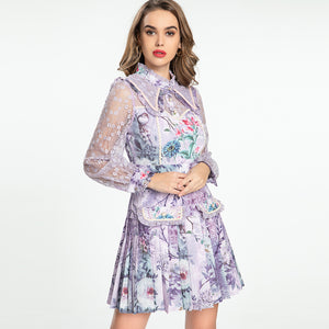light lilac with flower dress