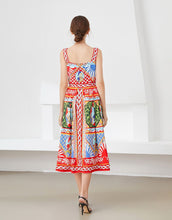 Load image into Gallery viewer, The knight tapestry midi dress