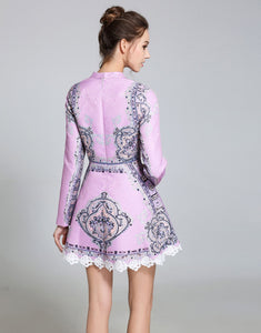 Lilac embellished Vintage Skater dress
