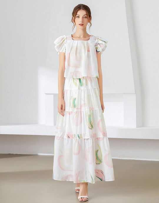 Abstract oversized flower two piece set *WAS £150*