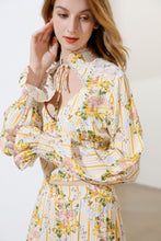 Load image into Gallery viewer, &#39;Fruit Salad&#39; Floral striped Top &amp; Skirt