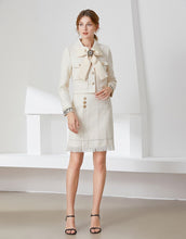 Load image into Gallery viewer, &quot;Pretty love&quot;  Cream tweed suit set