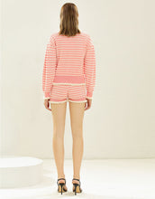 Load image into Gallery viewer, Shell- pink striped two piece set